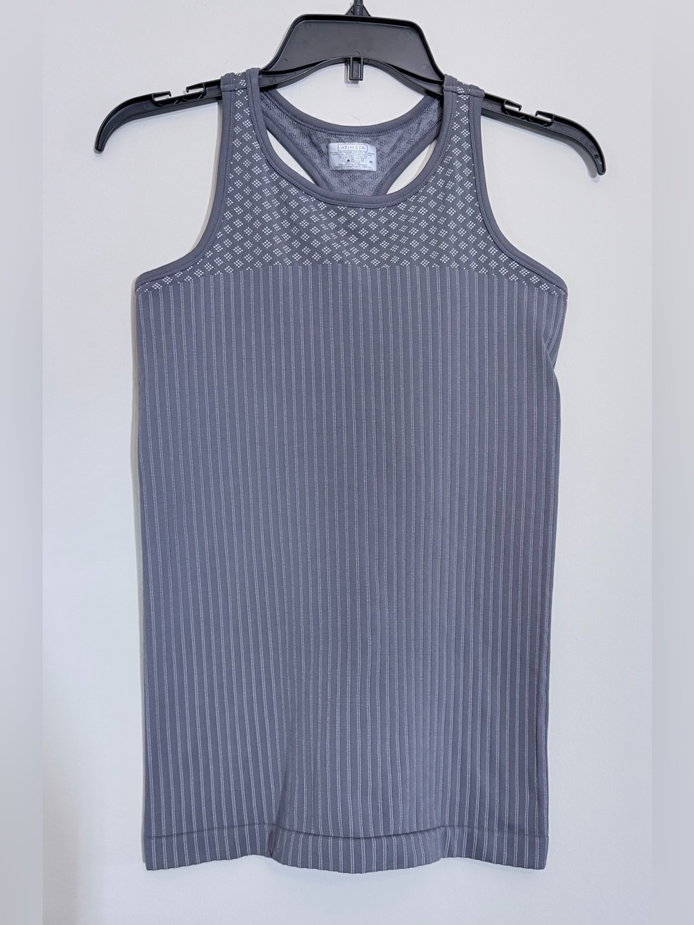 Athleta Women’s Medium Gray Seamless Racerback Workout Tank Top